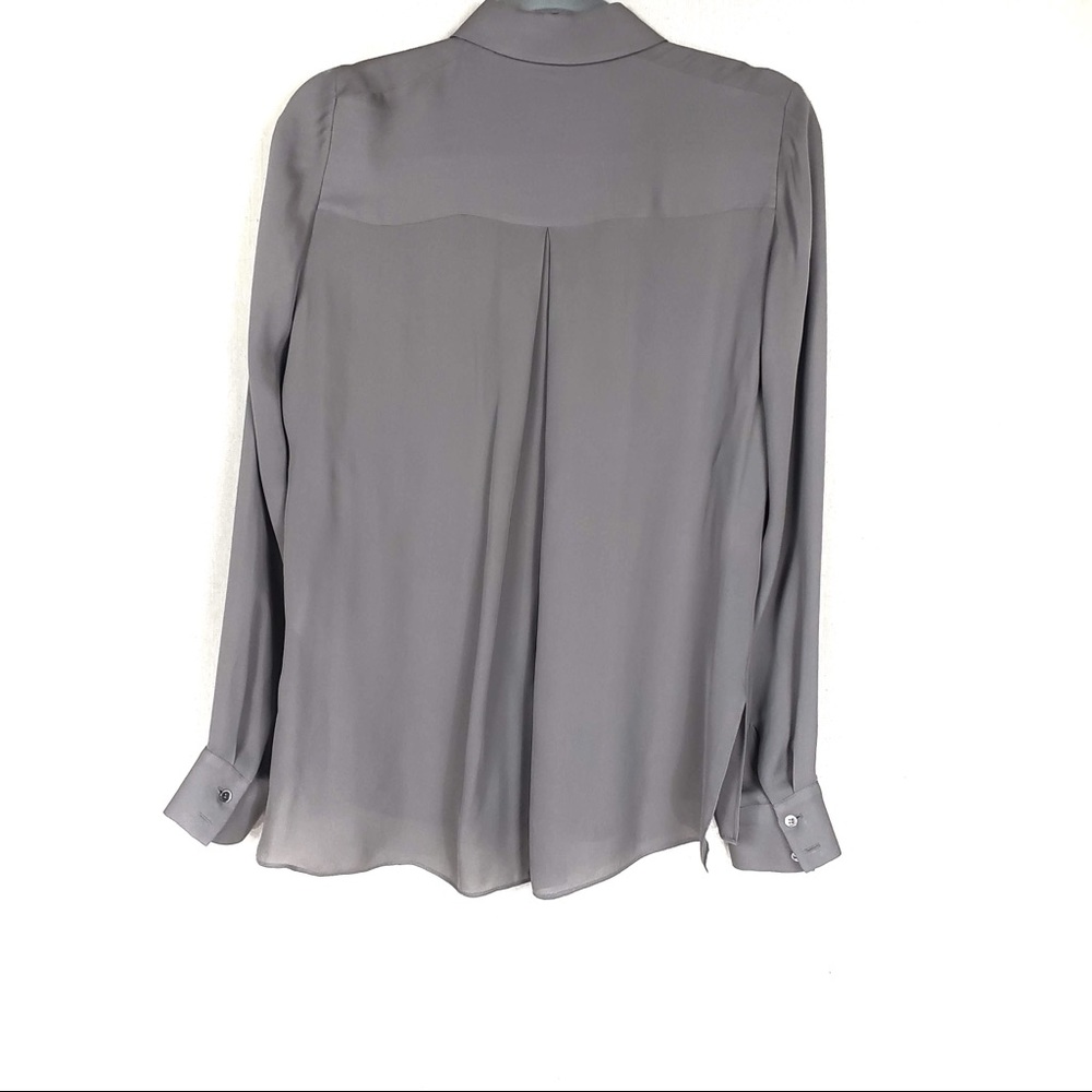 Vince. Collared Concealed Placket Button Up Shirt - image 6